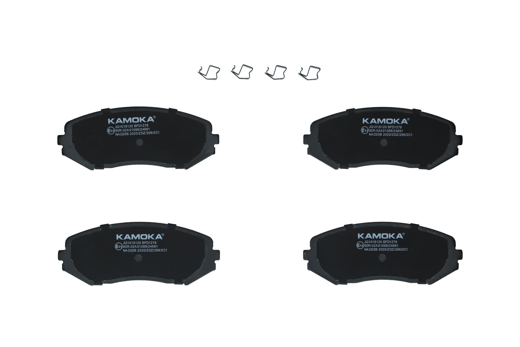 KAMOKA JQ1018120 - Bremsbelagsatz, Scheibenbremse