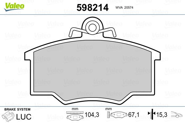 PLAQ FREIN AUDI 80  .