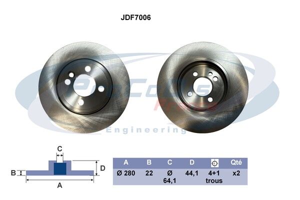 DISQUES DE FREIN JEU DE 2