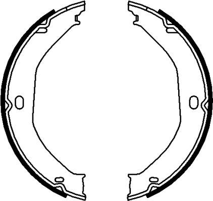 Bremsbackensatz, Feststellbremse