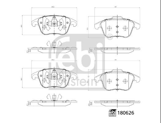 Brake Pad Set, disc brake 180626