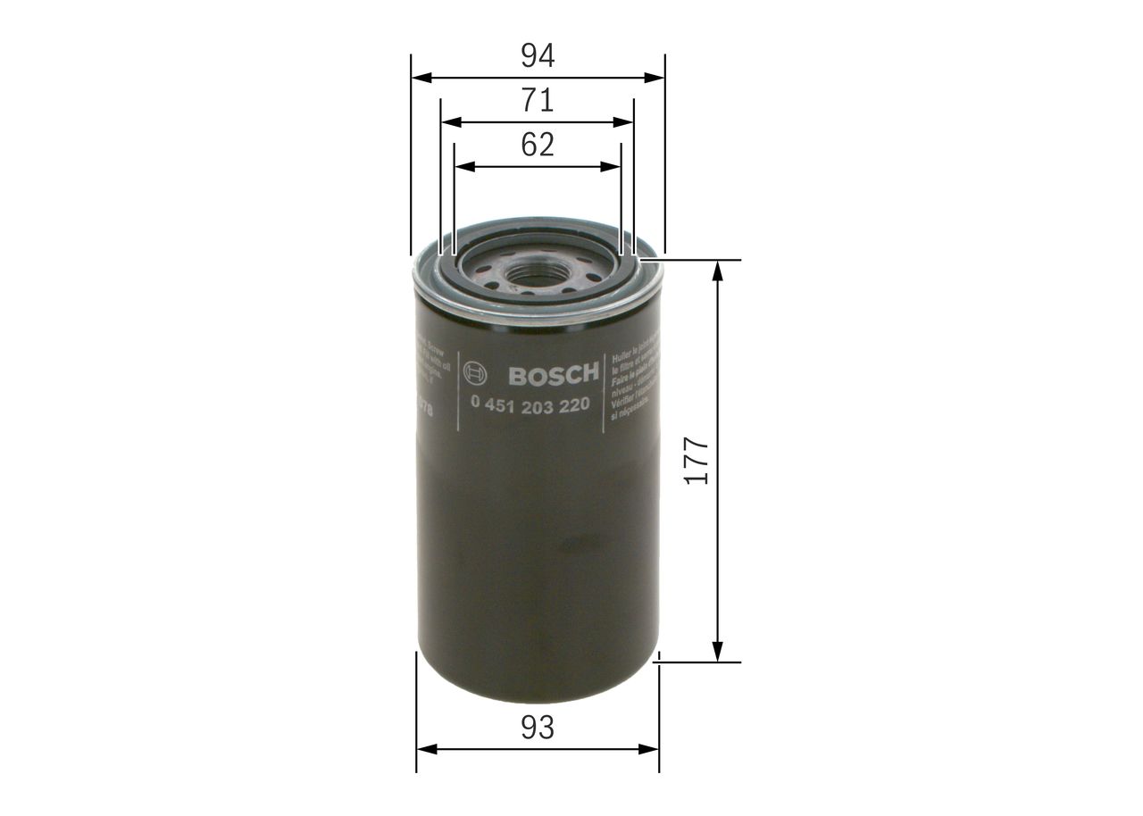 Oil Filter 0 451 203 220