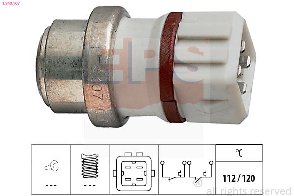 Temperaturschalter, Kühlmittelwarnlampe