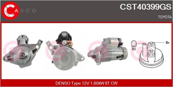 CST40399GS CASCO Genuine önindító