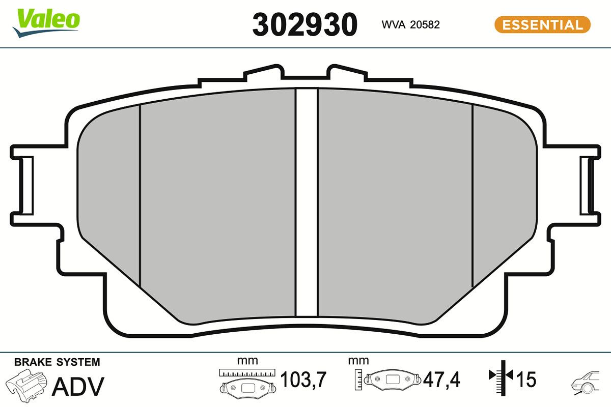Bremsbelagsatz, Scheibenbremse