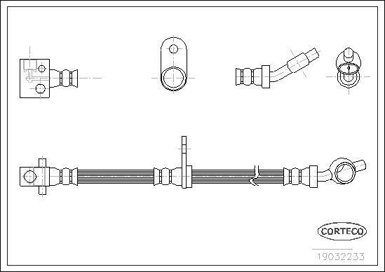 FLEXIBLE DE FREIN HONDA ROVER 80  0705