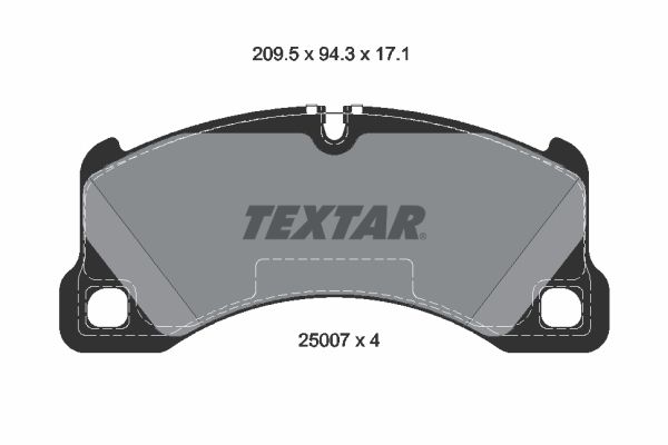 Brake Pad Set, disc brake 2500703