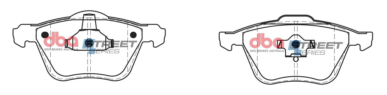 DBA SS STREET SERIES BRAKE PADS [ Ford/VW & Volvo 2003-2014 F ] - TecDoc Only