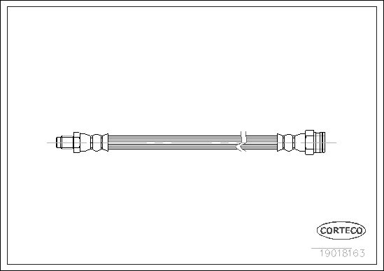 FLEXIBLE DE FREIN PEUGEOT 504, 5  0705