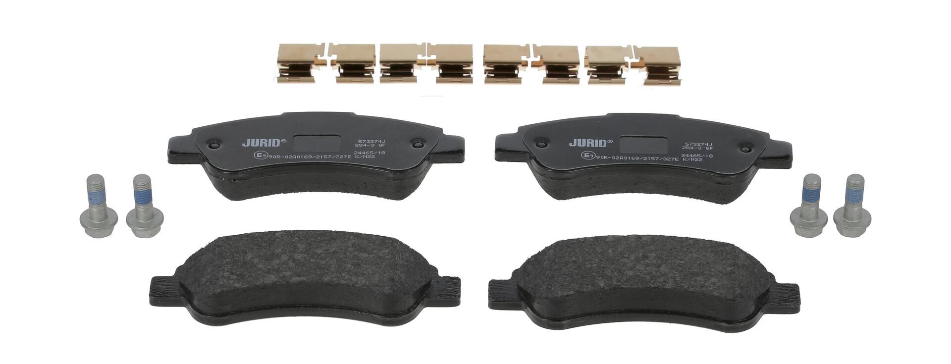 Bremsbelagsatz, Scheibenbremse