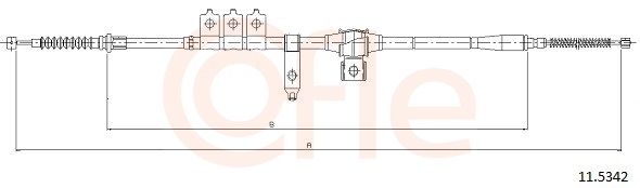COFLE 11.5342 - Seilzug, Feststellbremse