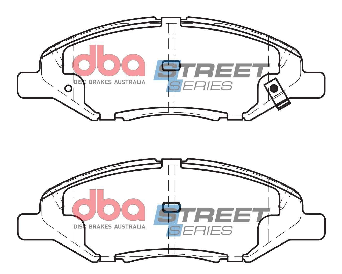 DBA SS STREET SERIES BRAKE PADS [ Nissan Micra & Tida 2005-2014 F ] - TecDoc Only