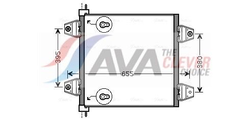 DF5034 AVA QUALITY COOLING kondenzátor, klíma