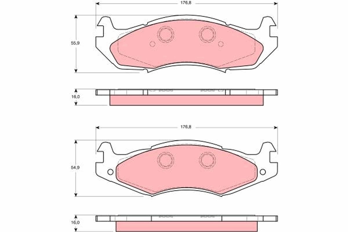 Brake Pad Set, disc brake GDB1207