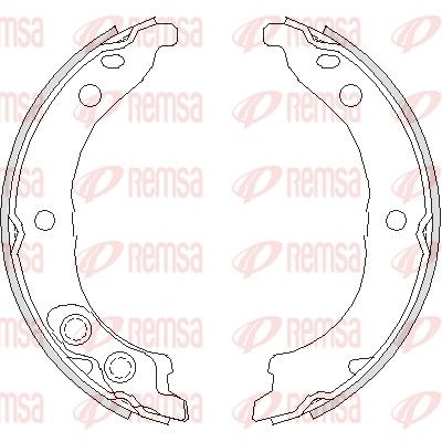 Brake Shoe, parking brake 4728.00