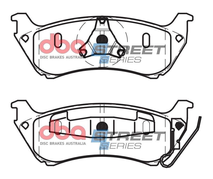DBA SS STREET SERIES BRAKE PADS [ Mercedes Benz M Class 1998 - 2005 F ](suits wear sensor DBAWS1094, DBAWS1100 ) - TecDoc Only