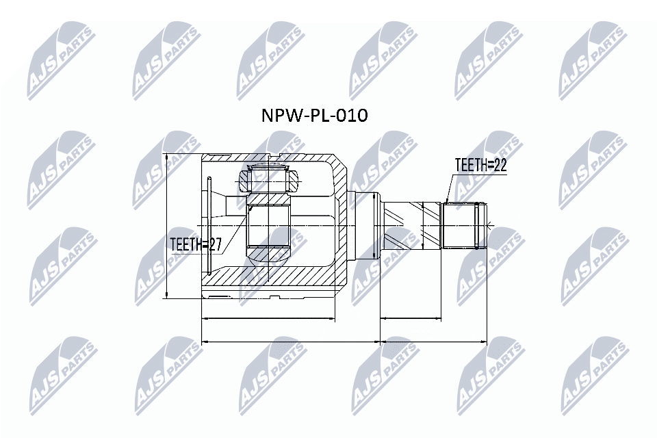 NTY NPW-PL-010 Gelenksatz, Antriebswelle