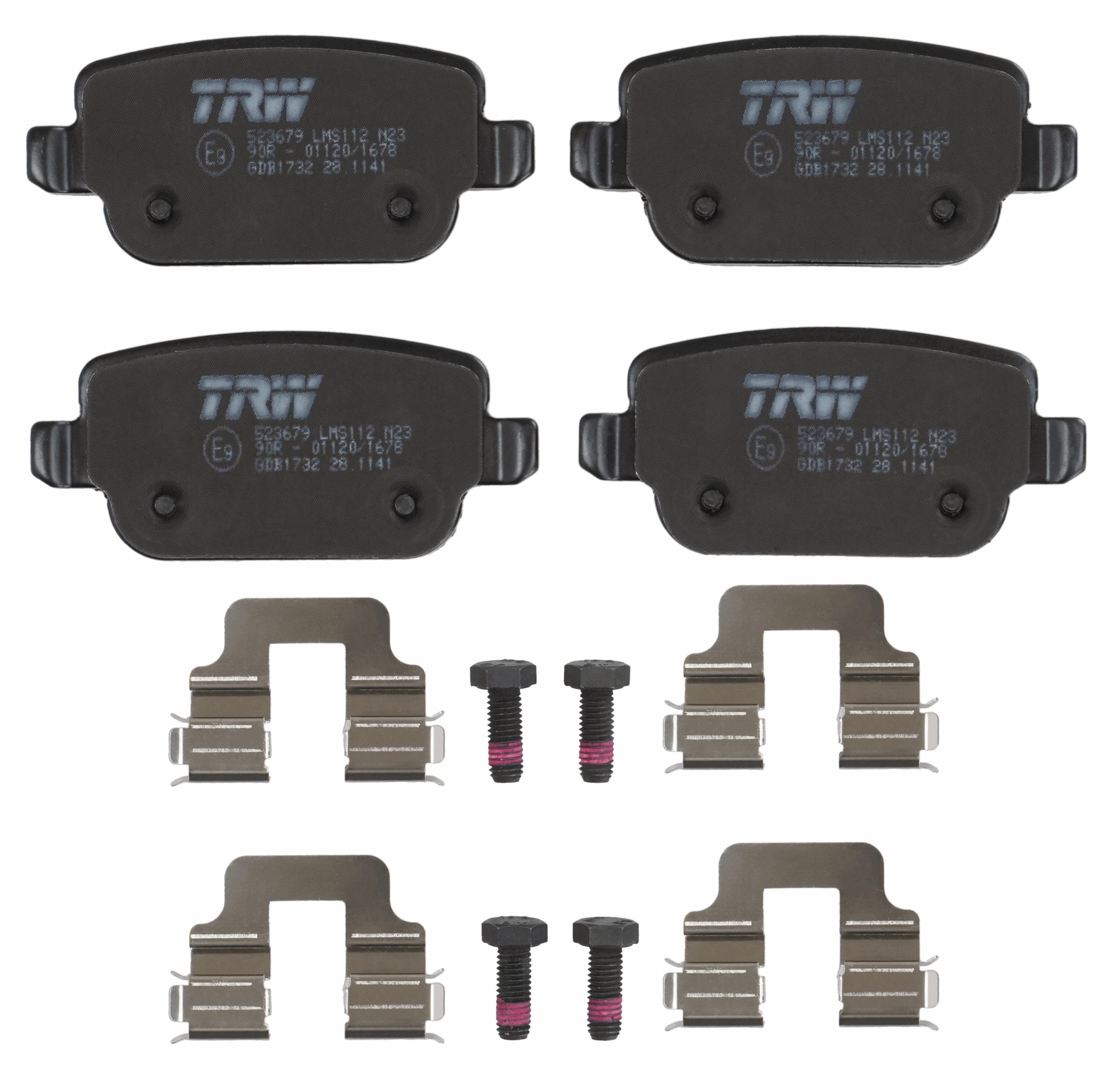 TRW DISC BRAKE PADS - TecDoc 2