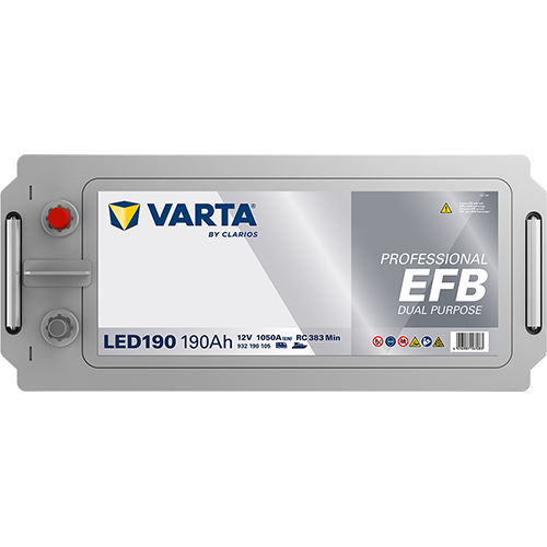 VARTA Professional Dual Purpose EFB LED190 190Ah 1050A/EN gef&uuml;llt