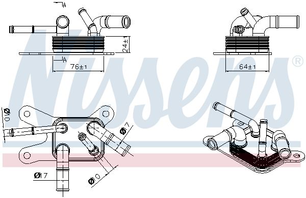 Ölkühler, Automatikgetriebe Ölkühler, Automatikgetriebe