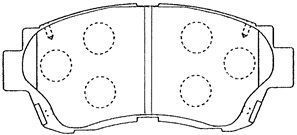 Juego de balatas de freno