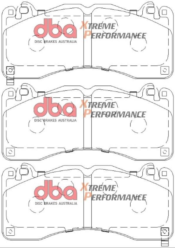 DBA XP PERFORMANCE BRAKE PADS [ Ford Mustang 2015 Brembo 6 Piston F ] - TecDoc Only