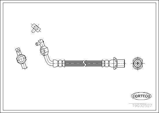 FLEXIBLE DE FREIN TOYOTA  0705