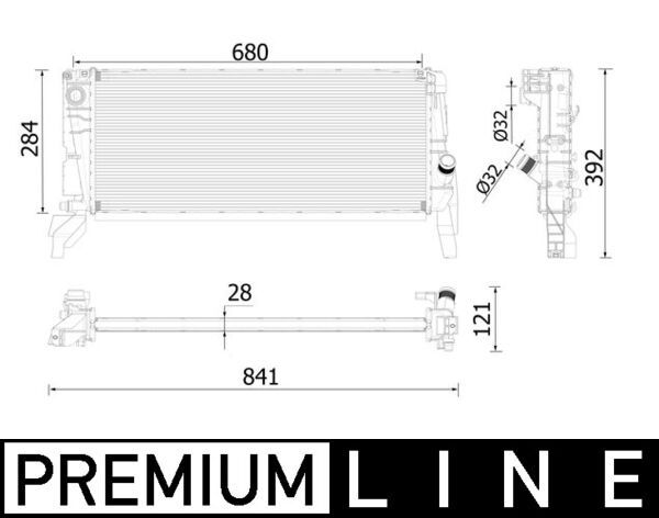 WG2183279 WILMINK GROUP hűtő, motorhűtés