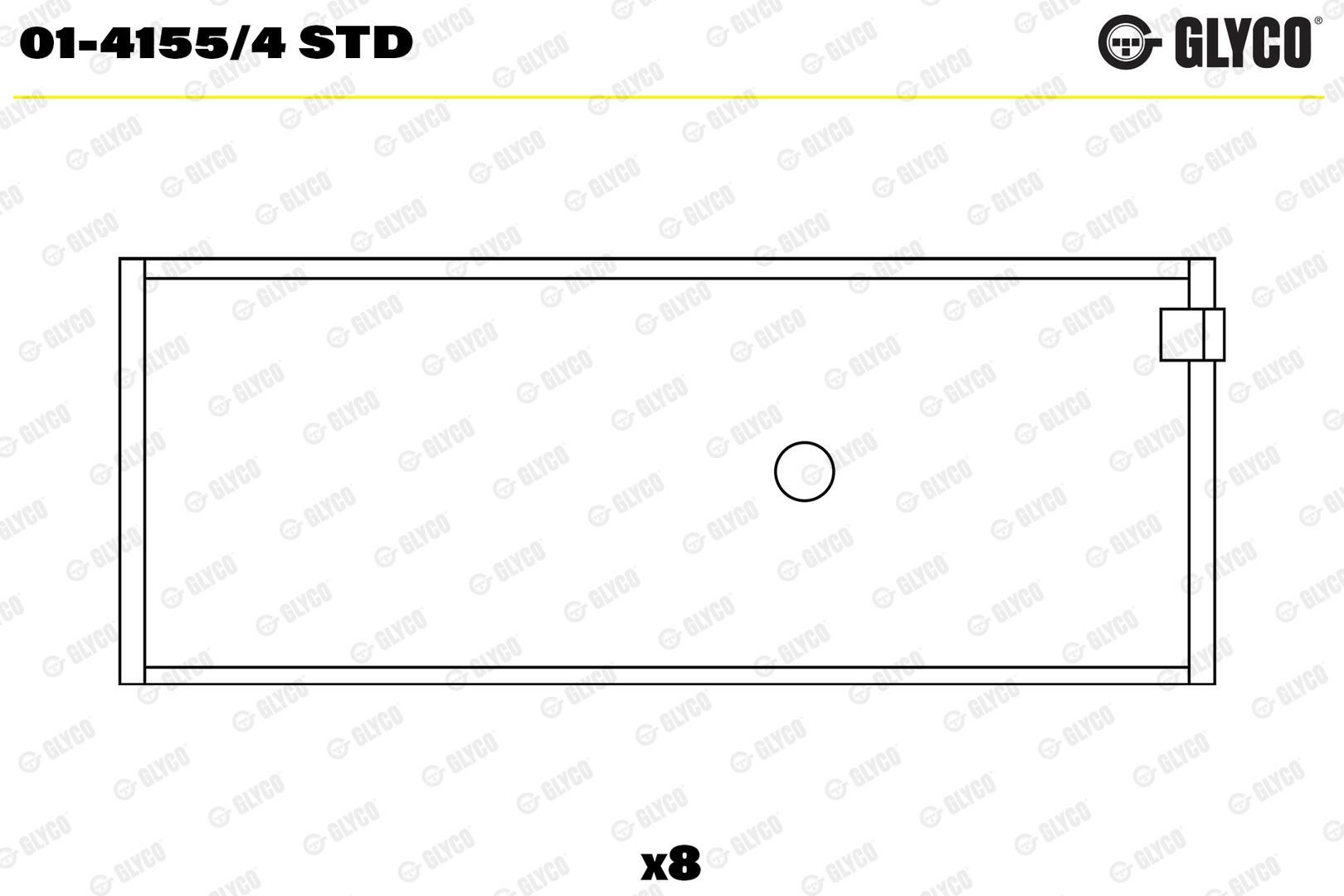 GLYCO 01-4155/4 STD - Pleuellager