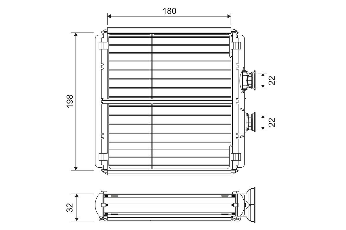VALEO 811508 Heat Exchanger, interior heating