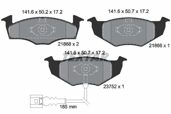 Brake Pad Set, disc brake 2186801