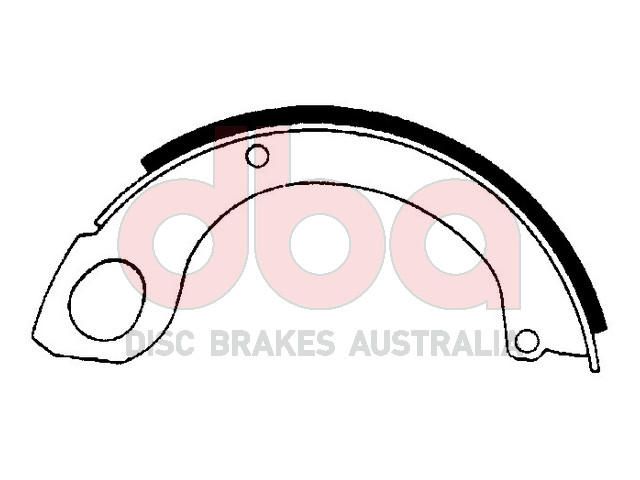 Street Series Brake Shoes [Nissan [2Pcs] Parking Brake 203.2mm] - TecDoc Only