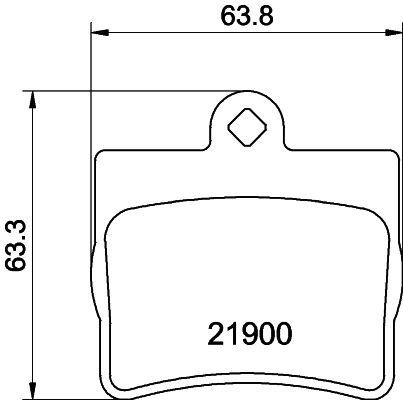 Brake Pad Set, disc brake 8DB 355 008-311