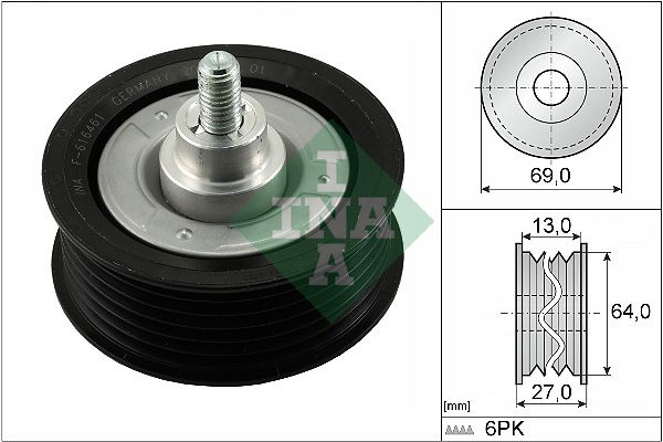 Deflection/Guide Pulley, V-ribbed belt 532 0477 10