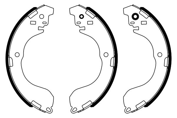 Brake Shoe Set 0 986 487 962