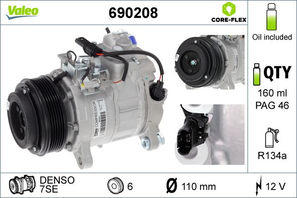 Compressor, air conditioning 690208