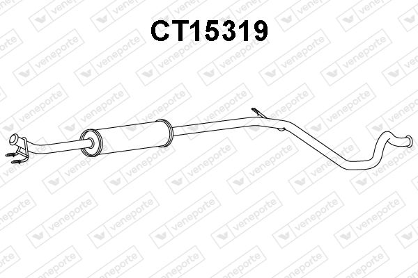 SILENCIEUX INTERMEDIAIRE CITROEN C4  .