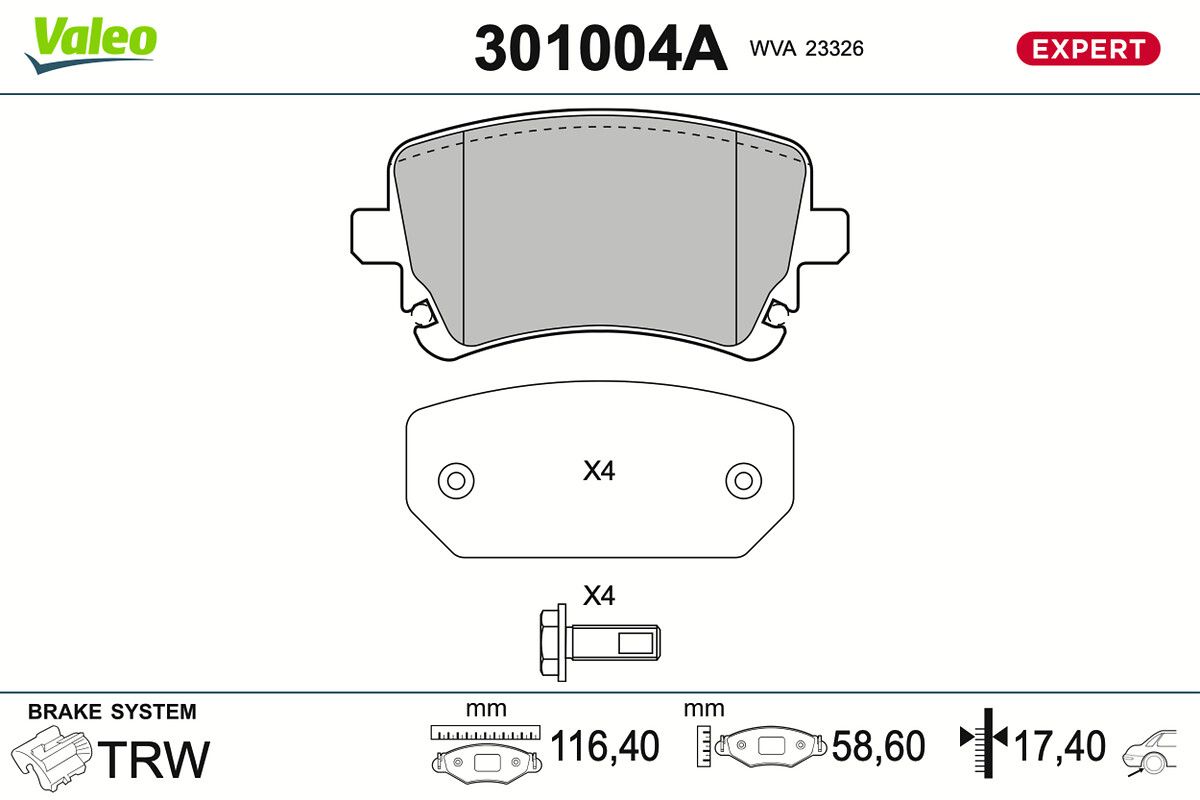 Bremsbelagsatz, Scheibenbremse