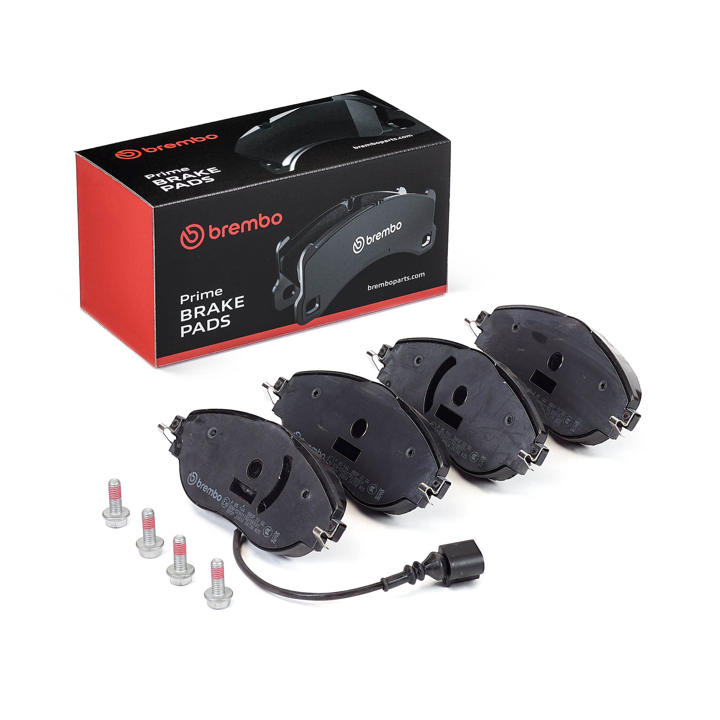 BREMBO P 85 144 - Bremsbelagsatz, Scheibenbremse PRIME LINE