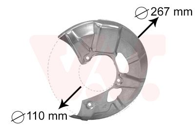 Spritzblech, Bremsscheibe