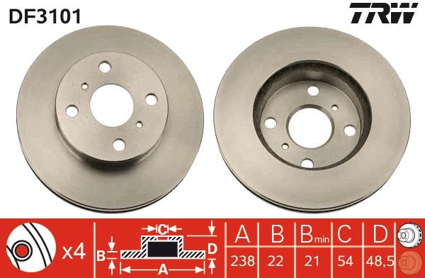 PAIRE DE DISQUES  9900