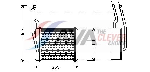 Wärmetauscher, Innenraumheizung