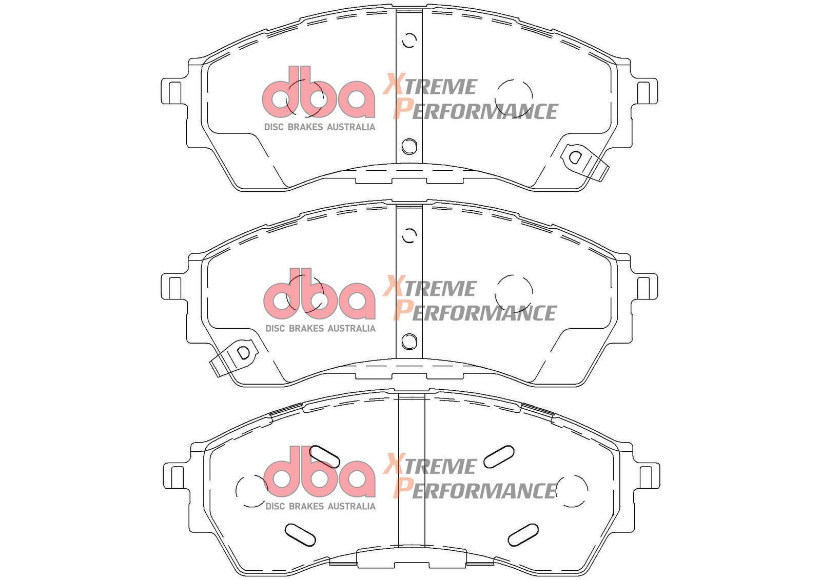 DBA XP PERFORMANCE BRAKE PADS  [ Ford Everest 2015-2023, RAPTOR, RANGER / VW AMAROK 3.0L V6 2022 - ON   F - TecDoc Only