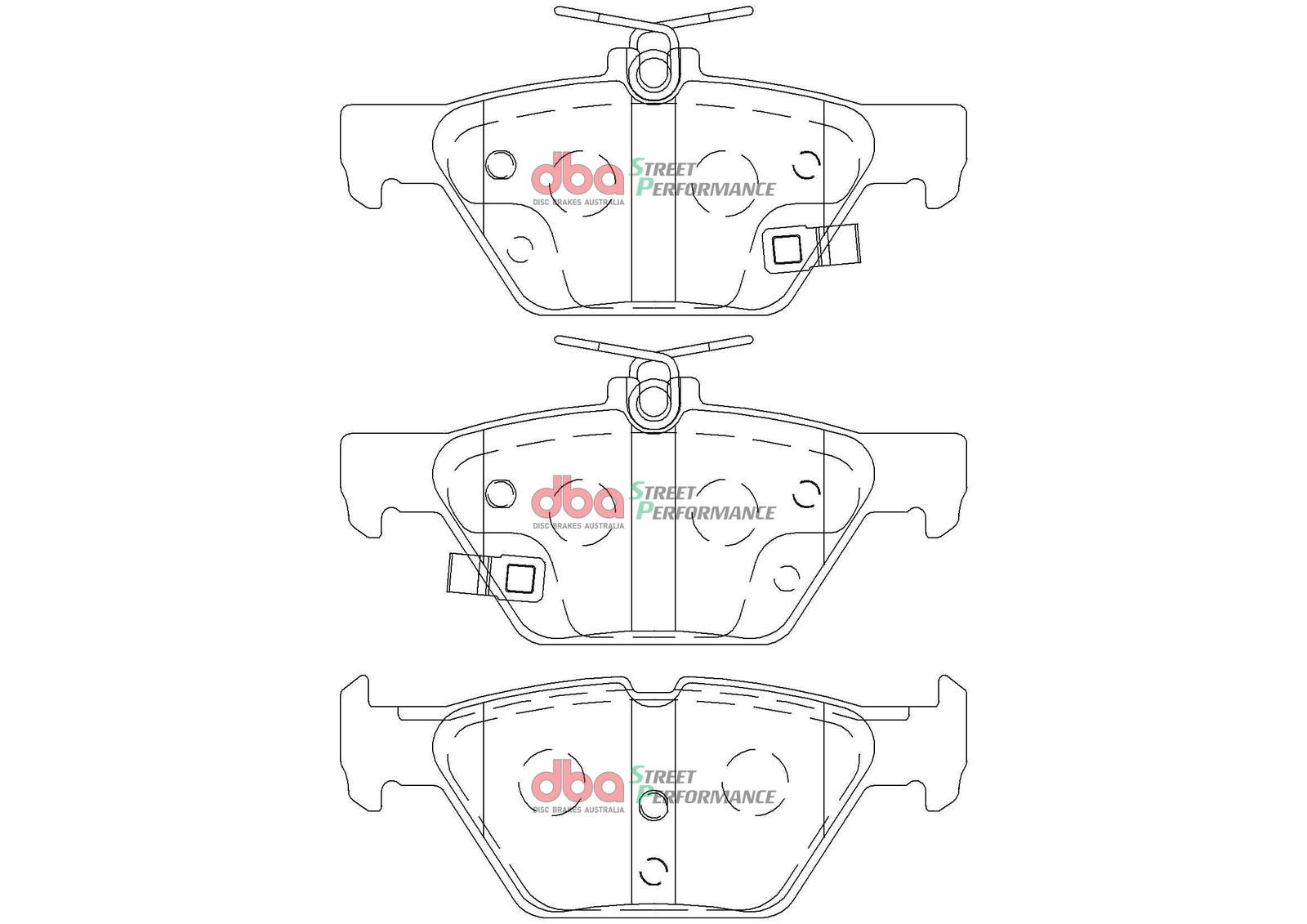 DBA SP PERFORMANCE BRAKE PADS [ Subaru Liberty/Outback/Tribecca 2015 -on R ] - TecDoc Only
