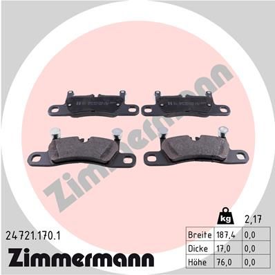 Brake Pad Set, disc brake 24721.170.1