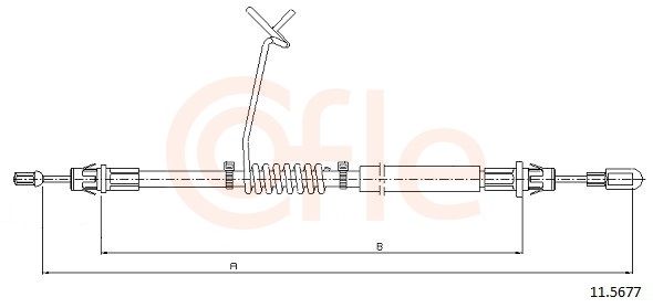 Cable Pull, parking brake 11.5677