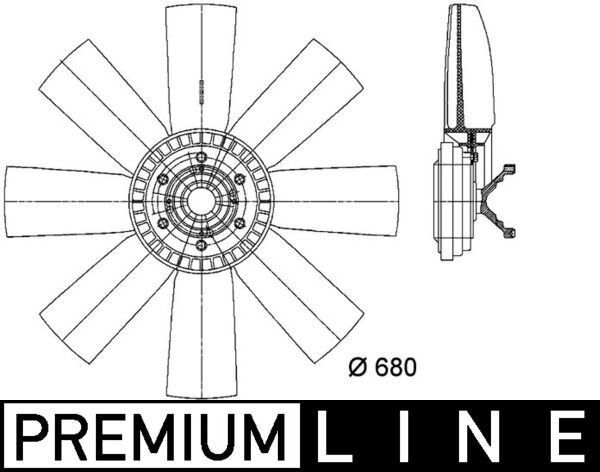 Ventilador, refrigeración del motor