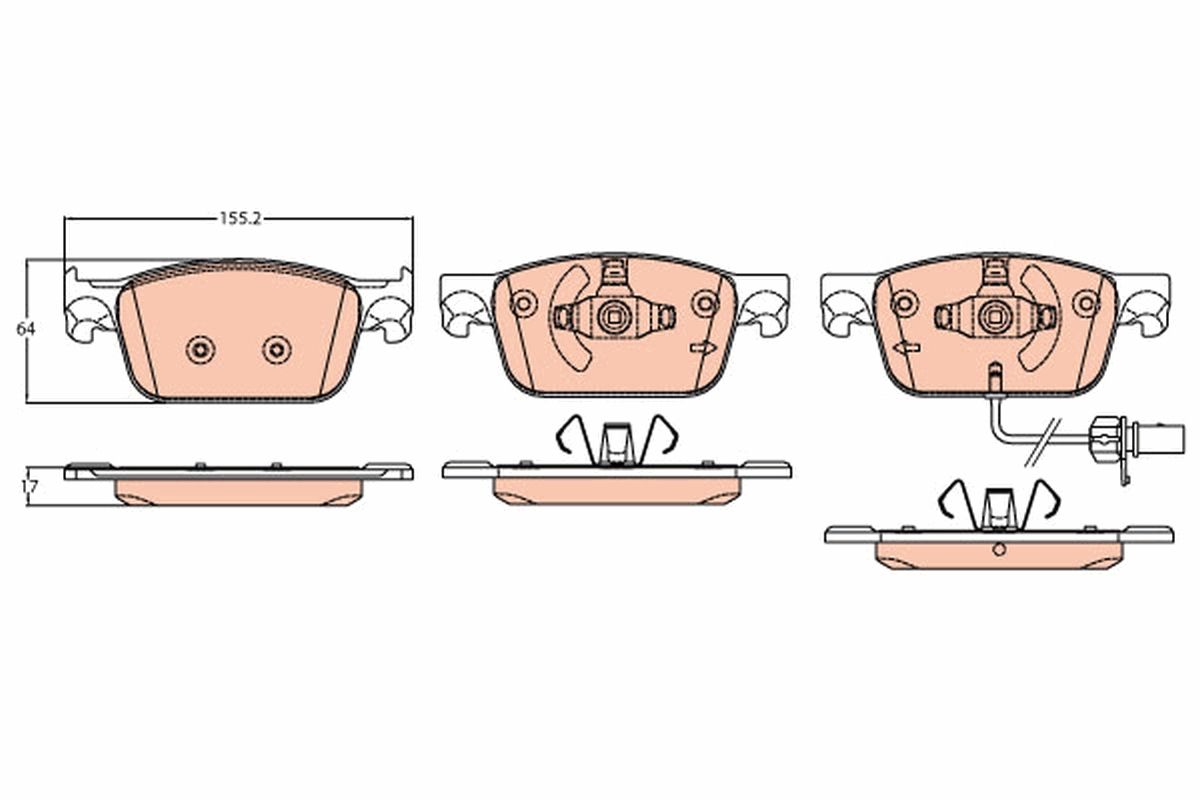 Brake Pad Set, disc brake GDB2127