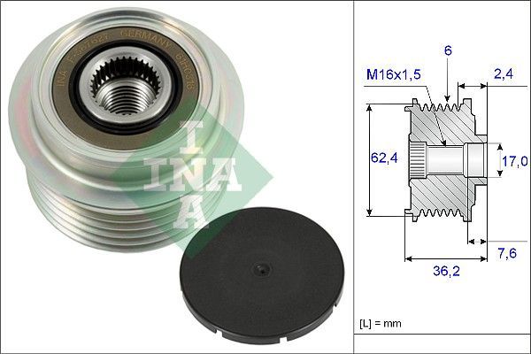 Alternator Freewheel Clutch 535 0238 10