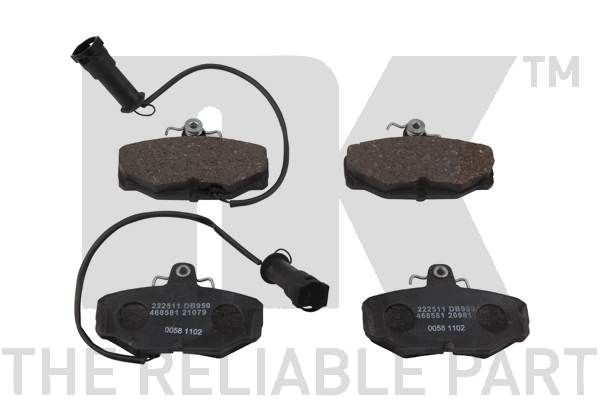 Bremsbelagsatz, Scheibenbremse